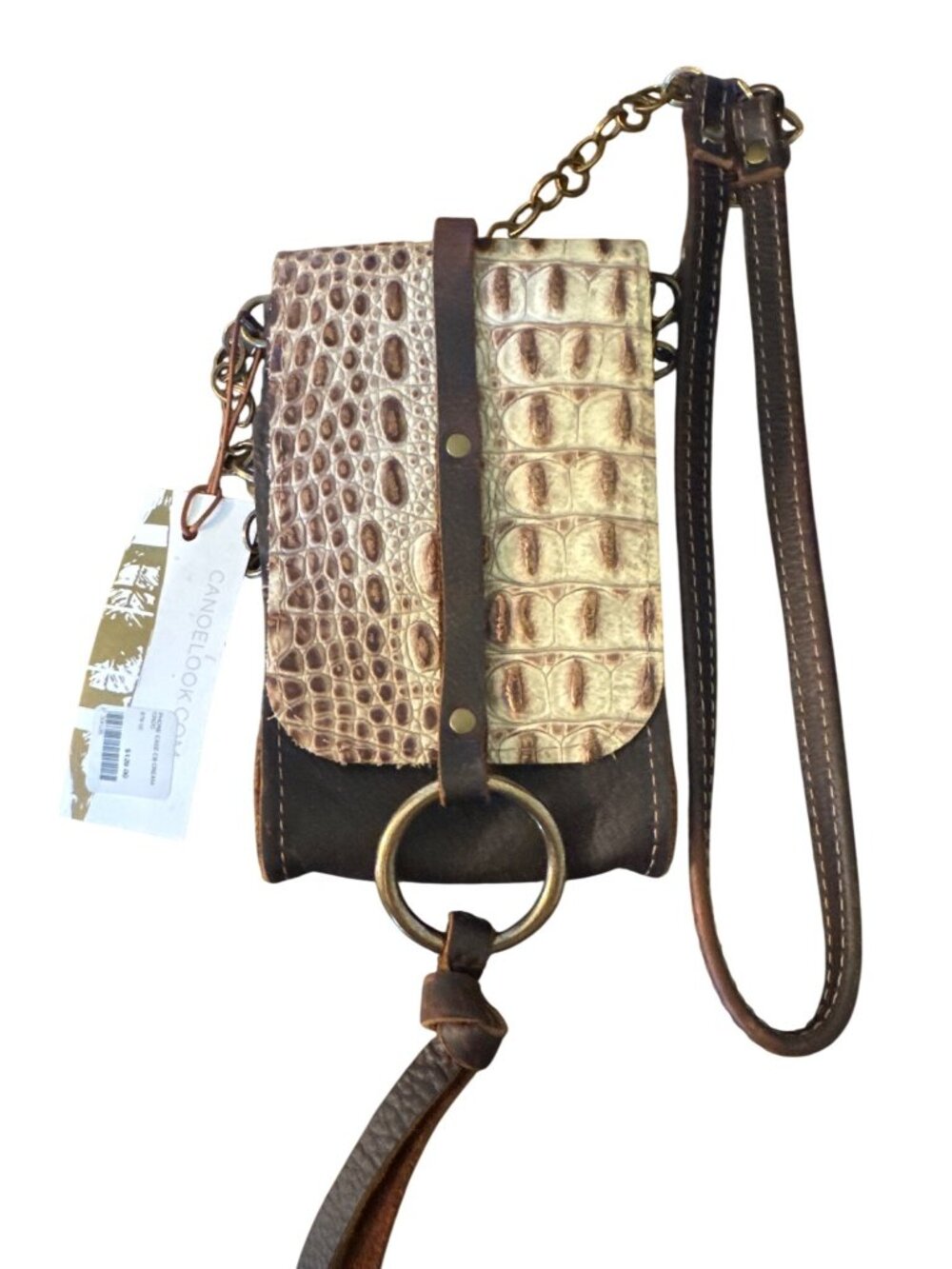 Canoe Leather Crossbody NWT Phone Case Chain